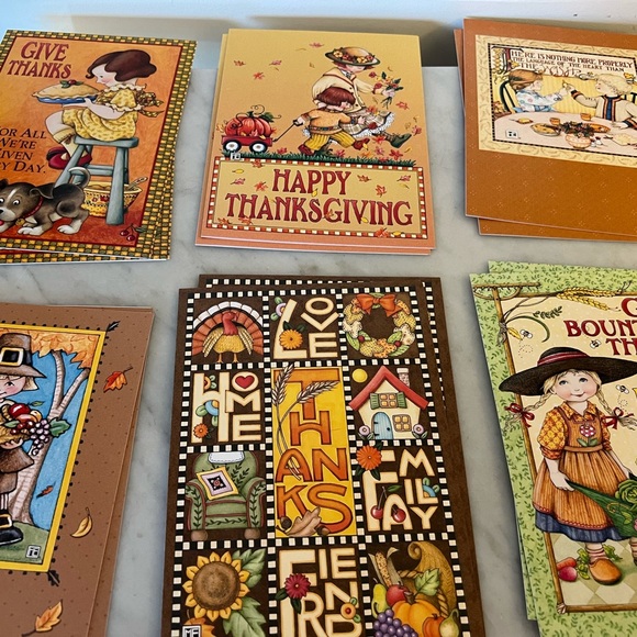 Mary Engelbreit Art Vintage Greeting Card Lot Thanksgiving 12 Cards - Picture 1 of 10
